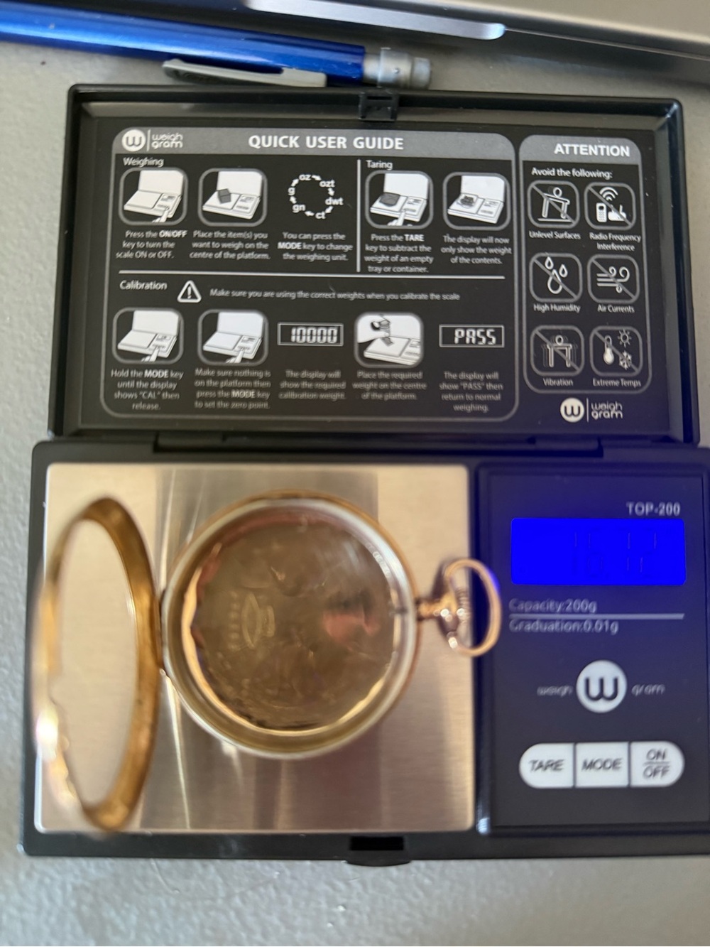14k Elgin Men’s Pocket Watch case 16.72g